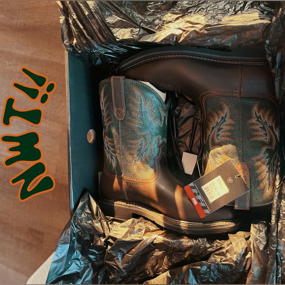 SOLD MENS SIERRA STEEL TOE WORK BOOT